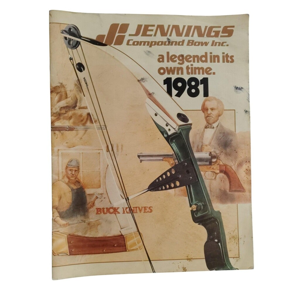 Vintage 1981 Jennings Compound Bow Legend In It Own Time Catalog Hunting Outdoor